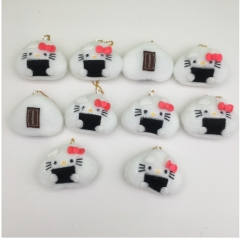 10pcs/set 5*8CM Hello Kitty Cartoon Anime Plush Toy Pendant