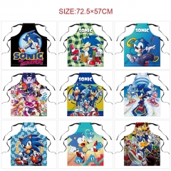 10 Styles Sonic the Hedgehog Cartoon Household Anime Apron