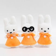 3 Styles 6*4*10CM Miffy Cartoon Anime Plush Toy Doll