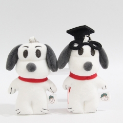 2 Styles 10*6*3CM Snoopy Cartoon Anime Plush Toy Doll