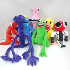 7pcs/set Styles Rainbow Friends Roblox Cartoon Anime Plush Toy Doll