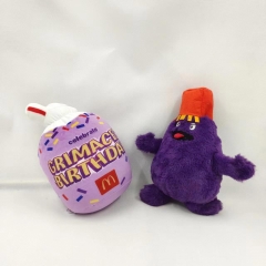 2 Styles Grimace Yellow Hat Cartoon Anime Plush Toy Doll