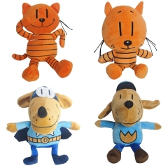 4 Styles Dog Man Cartoon Anime Plush Toy Doll