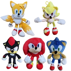 新品刺猬索尼克超音鼠毛绒公仔super塔尔斯超级索尼游戏