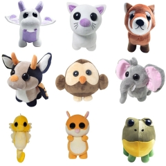 外贸跨境新品ADOPT ME宠物毛绒玩具公仔动物猫头鹰公仔玩偶