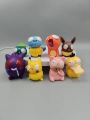 8pcs/set 7CM Pokemon Cartoon Anime PVC Figures(opp bag package