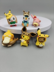 6pcs/set 6CM Pokemon Cartoon Anime PVC Figures(opp bag package