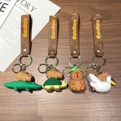 17 Styles Capybara Character Keychain Anime Figure Keychain