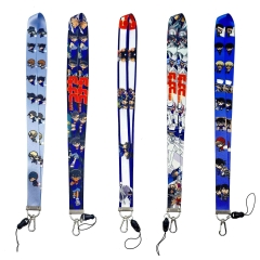 5 Styles Detective Conan Cartoon Anime Phone Strap Lanyard