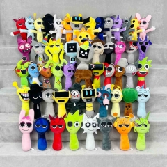 跨境 Sprunki Plush节奏盒子新款游戏周边毛绒玩具玩偶现货