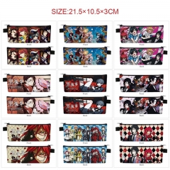 10 Styles Kuroshitsuji/Black Butler Cartoon Anime PU Pencil Bag