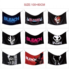100*60cm 9 Styles Bleach Cartoon Hot Sale Flag Anime Decoration Flag