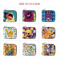 10 Styles Pokemon Cartoon Purse Short Anime Wallet