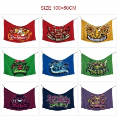 100*60cm 9 Styles Pokemon Cartoon Hot Sale Flag Anime Decoration Flag