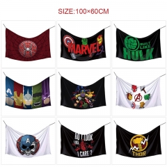 100*60cm 15 Styles Marvel Comics Cartoon Hot Sale Flag Anime Decoration Flag