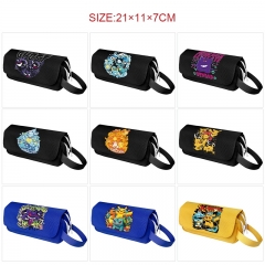 11 Styles Pokemon Cartoon Anime Waterproof Canvas Pencil Bag