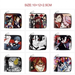 10 Styles Kuroshitsuji/Black Butler Cartoon Purse Short Anime Wallet