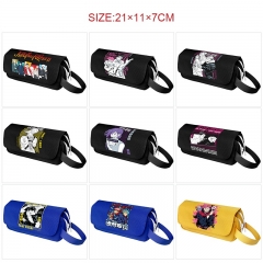 10 Styles Jujutsu Kaisen Cartoon Anime Waterproof Canvas Pencil Bag
