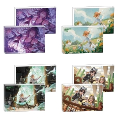 4 Styles 8*12*1.2CM Identity V Cartoon Anime Acrylic Card Brick