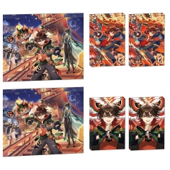3 Styles 8*12*1.2CM Genshin Impact Gaming Cartoon Anime Acrylic Card Brick
