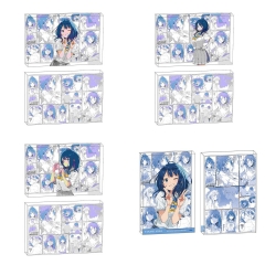 4 Styles 8*12*1.2CM Makeine: Too Many Losing Heroines! Cartoon Anime Acrylic Card Brick