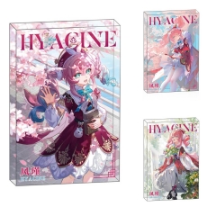 3 Styles 8*12*1.2CM Honkai: Star Rail Hyacinthia Cartoon Anime Acrylic Card Brick