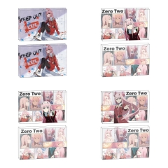 5 Styles 8*12*1.2CM DARLING in the FRANXX Cartoon Anime Acrylic Card Brick