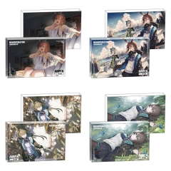 6 Styles 8*12*1.2CM Arknights Amiya Cartoon Anime Acrylic Card Brick
