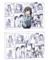 2 Styles 8*12*1.2CM My Youth Romantic Comedy is Wrong, as I Expected Yukinoshita Yukino Cartoon Anime Acrylic Card Brick