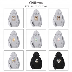 9 Styles Chiikawa Cartoon Anime Hooded Hoodie