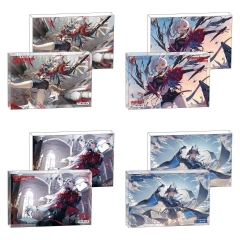 4 Styles 8*12*1.2CM Arknights Cartoon Anime Acrylic Card Brick