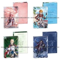 7 Styles 8*12*1.2CM Genshin Impact Cartoon Anime Acrylic Card Brick
