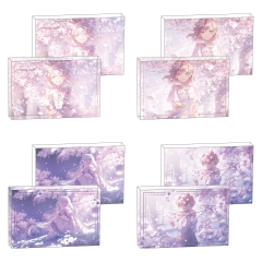 4 Styles 8*12*1.2CM ProjectSekal Cartoon Anime Acrylic Card Brick