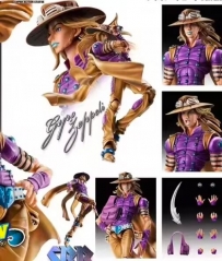 可动 JOJO的奇妙冒险 SBR 飙马野郎 杰洛 齐贝林 七 紫色 高约17cm，重200g，彩盒14.5*8*23cm