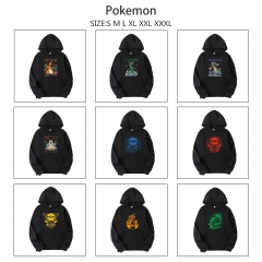 30 Styles Pokemon Cartoon Anime Hooded Hoodie