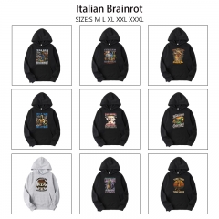 14 Styles Italian-Brainrot Cartoon Anime Hooded Hoodie
