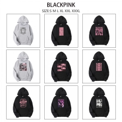 10 Styles K-POP BLACKPINK Cartoon Anime Hooded Hoodie