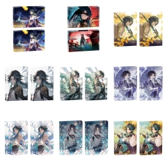 9 Styles 8*12*1.2CM Genshin Impact Xiao Cartoon Anime Acrylic Card Brick