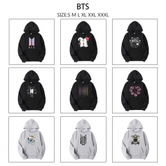 9 Styles K-POP BTS Bulletproof Boy Scouts Cartoon Anime Hooded Hoodie