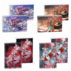 4 Styles 8*12*1.2CM Wuthering Waves Camellya Cartoon Anime Acrylic Card Brick