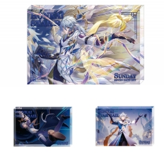 3 Styles 8*12*1.2CM Honkai: Star Rail Sunday Cartoon Anime Acrylic Card Brick