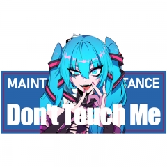 动漫初音未来二次元歌唱偶像TEMU专供汽车贴纸创意装饰贴