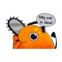 新手开车My car is slow!电锯人角色波奇塔跨境汽车贴纸装饰贴