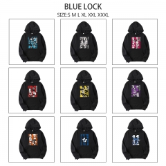 9 Styles Blue Lock Cartoon Anime Hooded Hoodie