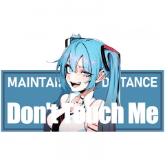 爆款跨境动漫初音未来虚拟偶像汽车贴纸创意二次元装饰贴