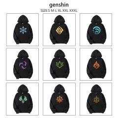 29 Styles Genshin Impact Cartoon Anime Hooded Hoodie