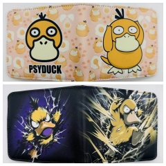 2 Styles Pokemon Psyduck Cartoon Purse Anime Short Wallet