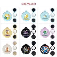 17 Styles Pokemon Cartoon Anime Mirror With Comb