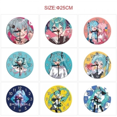 初音未来-11款 全彩印花动漫大挂钟