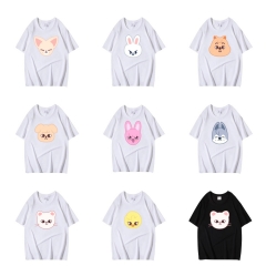 24 Styles K-POP Stray Kids Cartoon Anime T-shirt